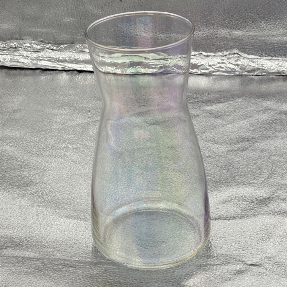 Clear Glass Wine Carafe Juice Water Pitcher Classic Design 8" Restaurant Style